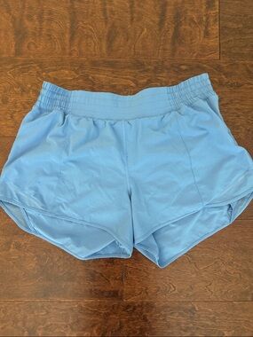 Lululemon hot hotty shorts blue 14